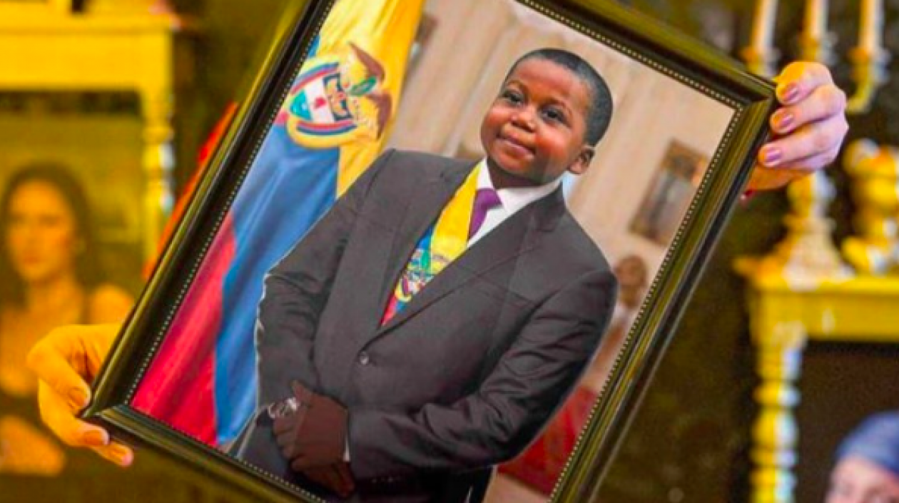 La foto montaje publicada en la cuenta del pequeño Yanfry.