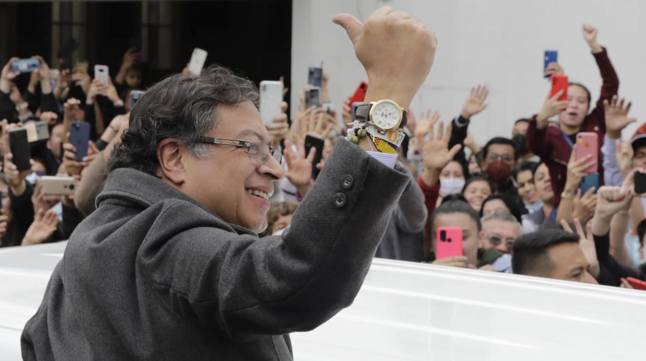 El candidato presidencial Gustavo Petro.