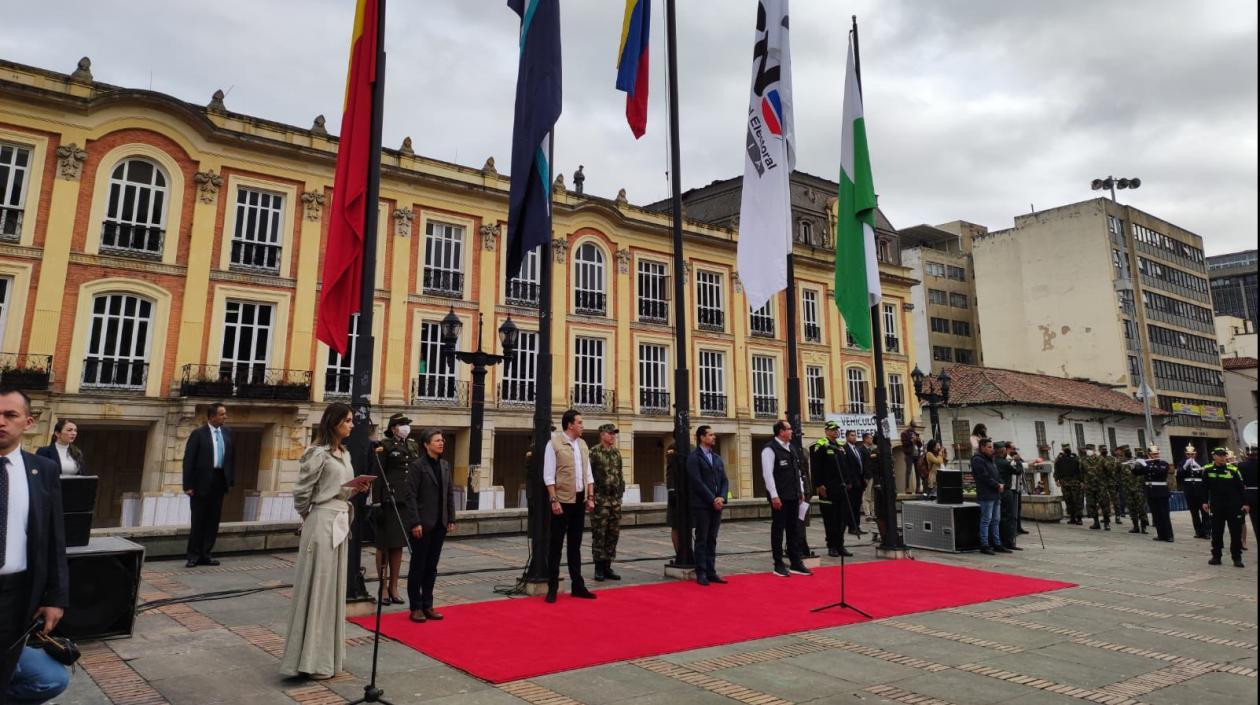 Autoridades en Bogotá.