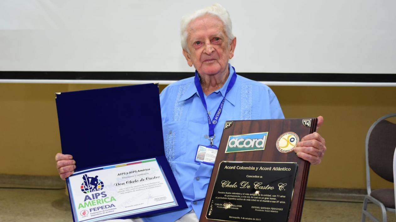 Chele De Castro, periodista barranquillero. 