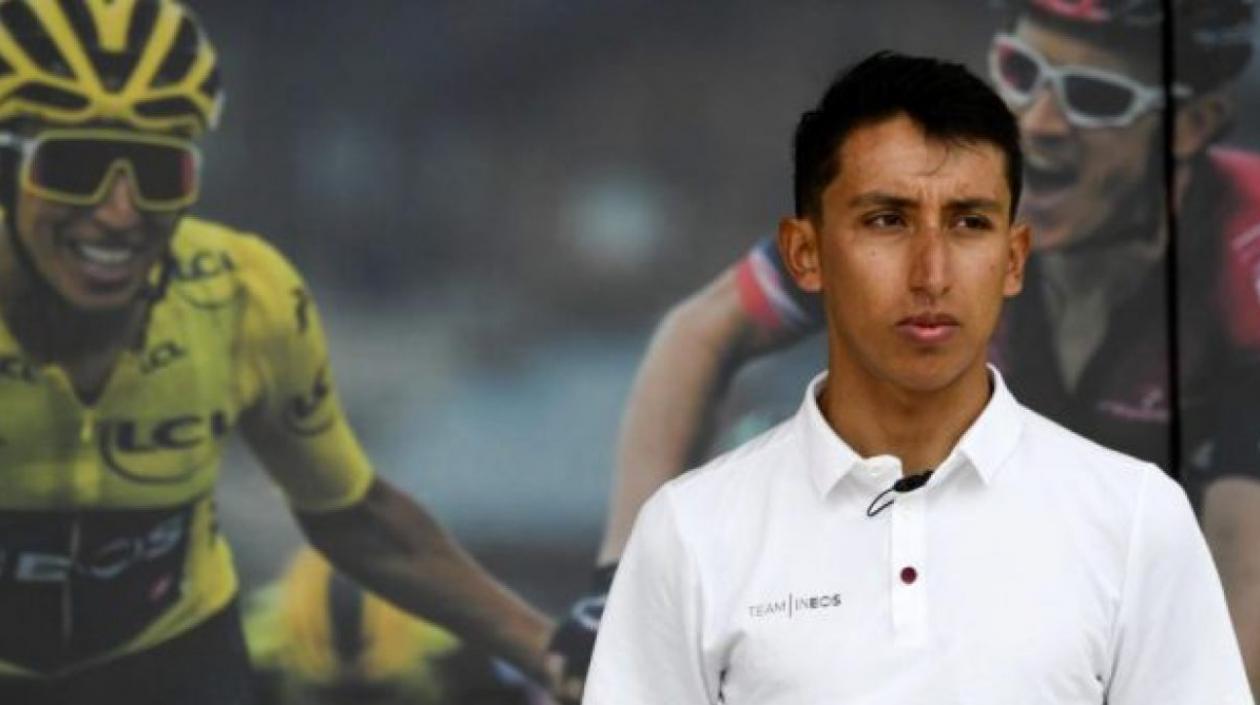 El ciclista colombiano Egan Bernal.