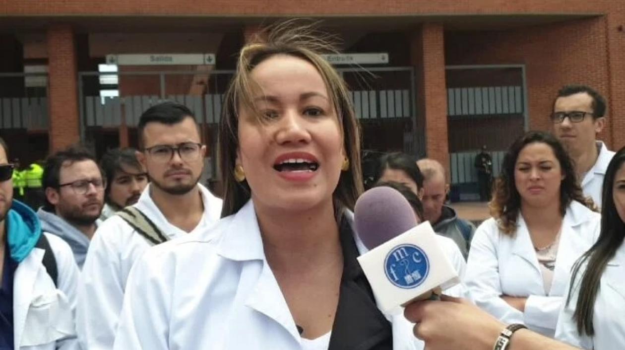 Carolina Corcho, del equipo de empalme.