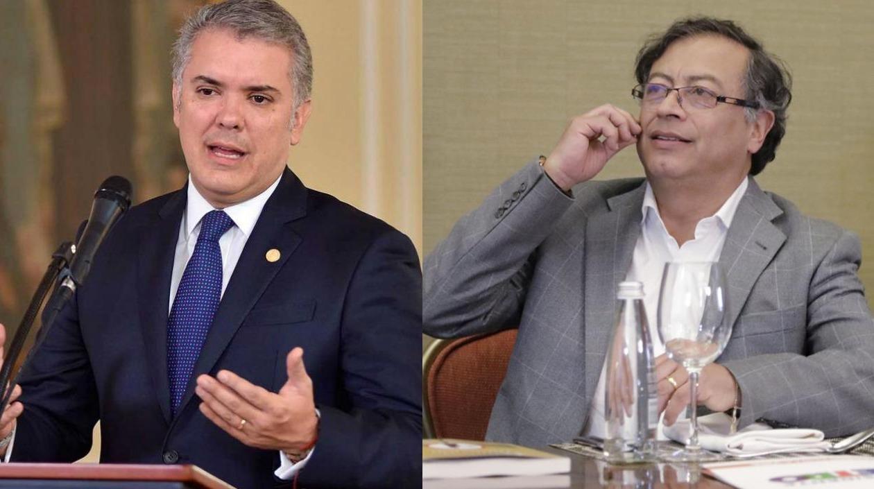 Iván Duque y Gustavo Petro