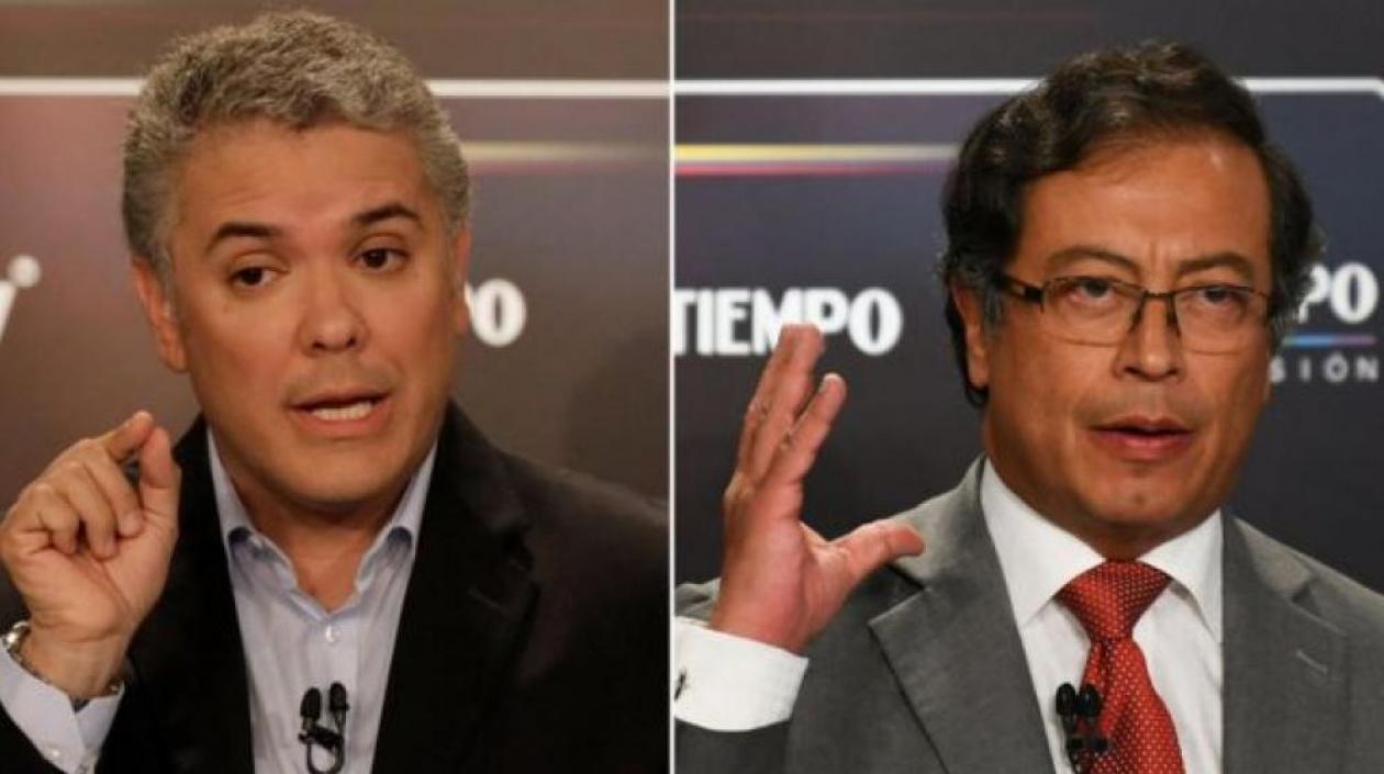 Iván Duque y Gustavo Petro.