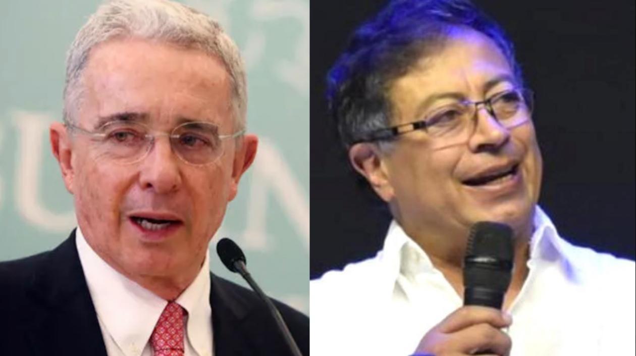 Álvaro Uribe Vélez y Gustavo Petro.
