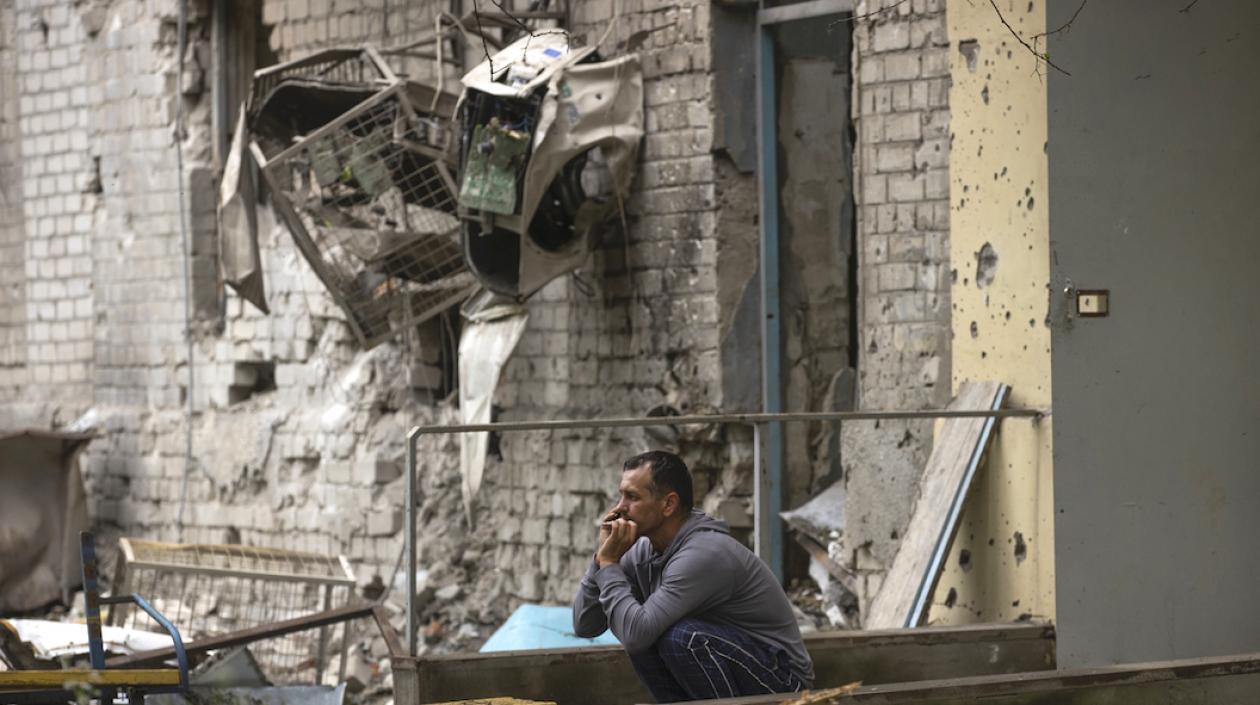 Efectos del bombardeo ruso en territorio ucraniano.