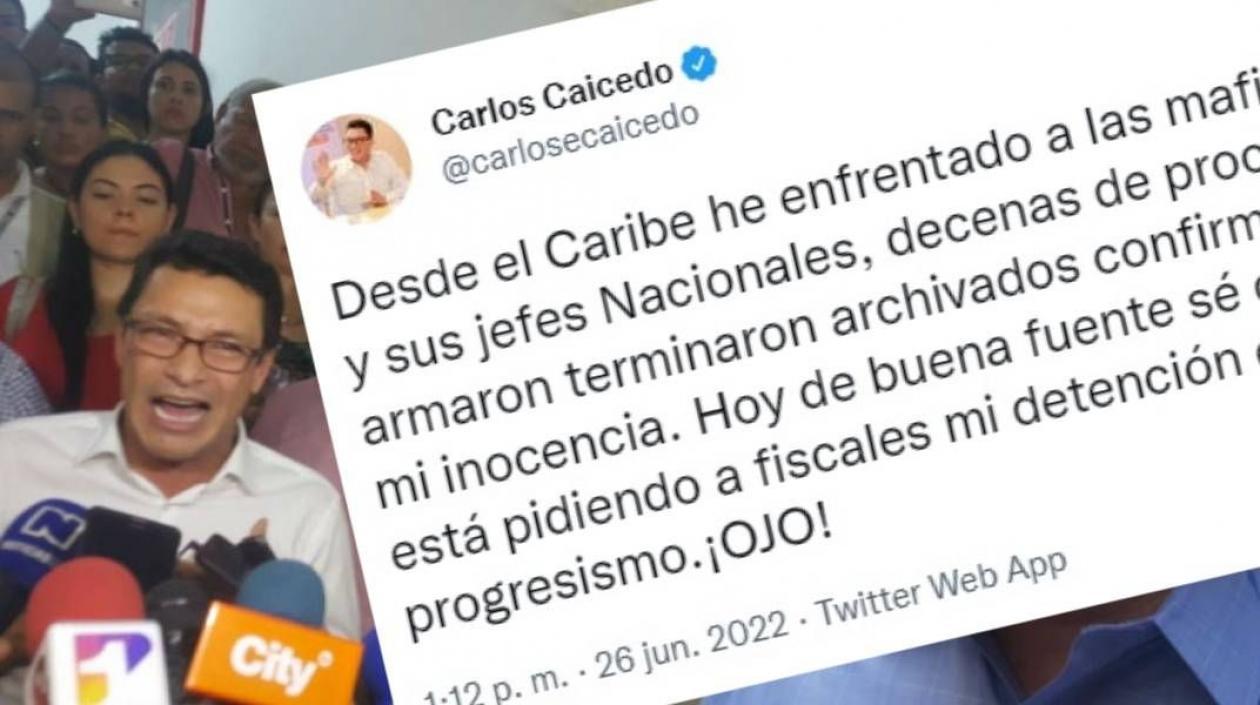 El Gobernador del Magdalena, Carlos Caicedo.