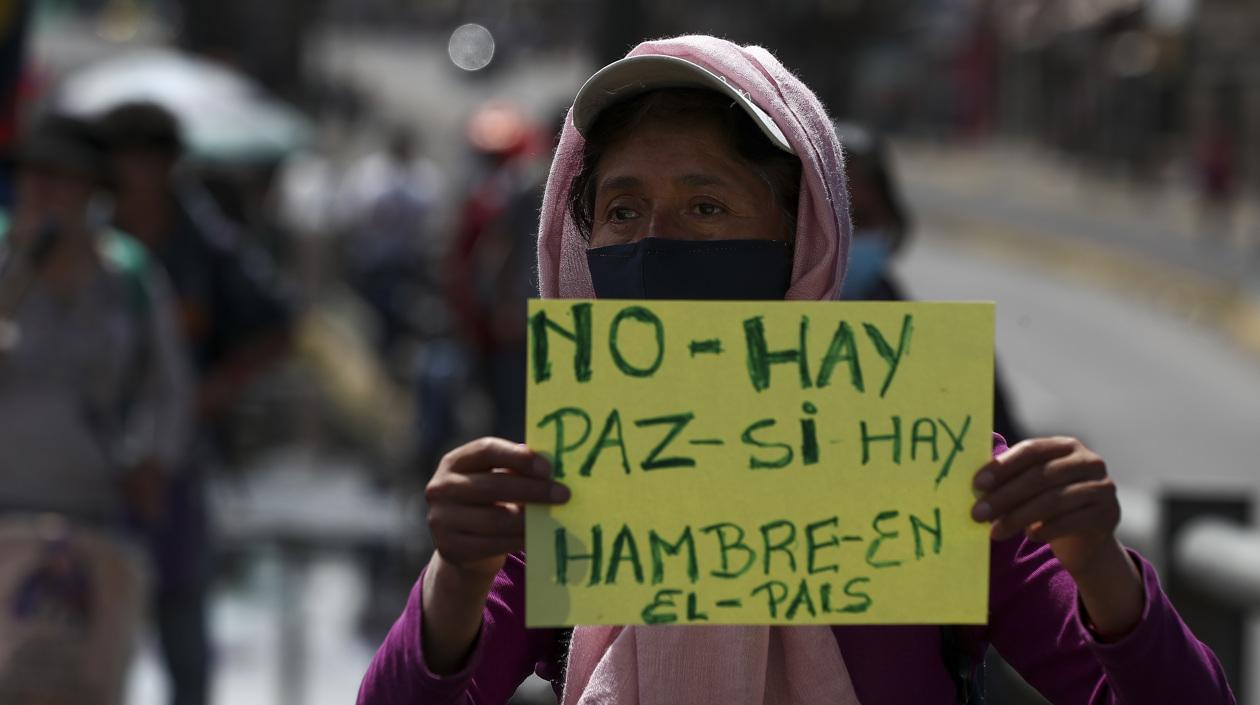 Imagen de la protesta.