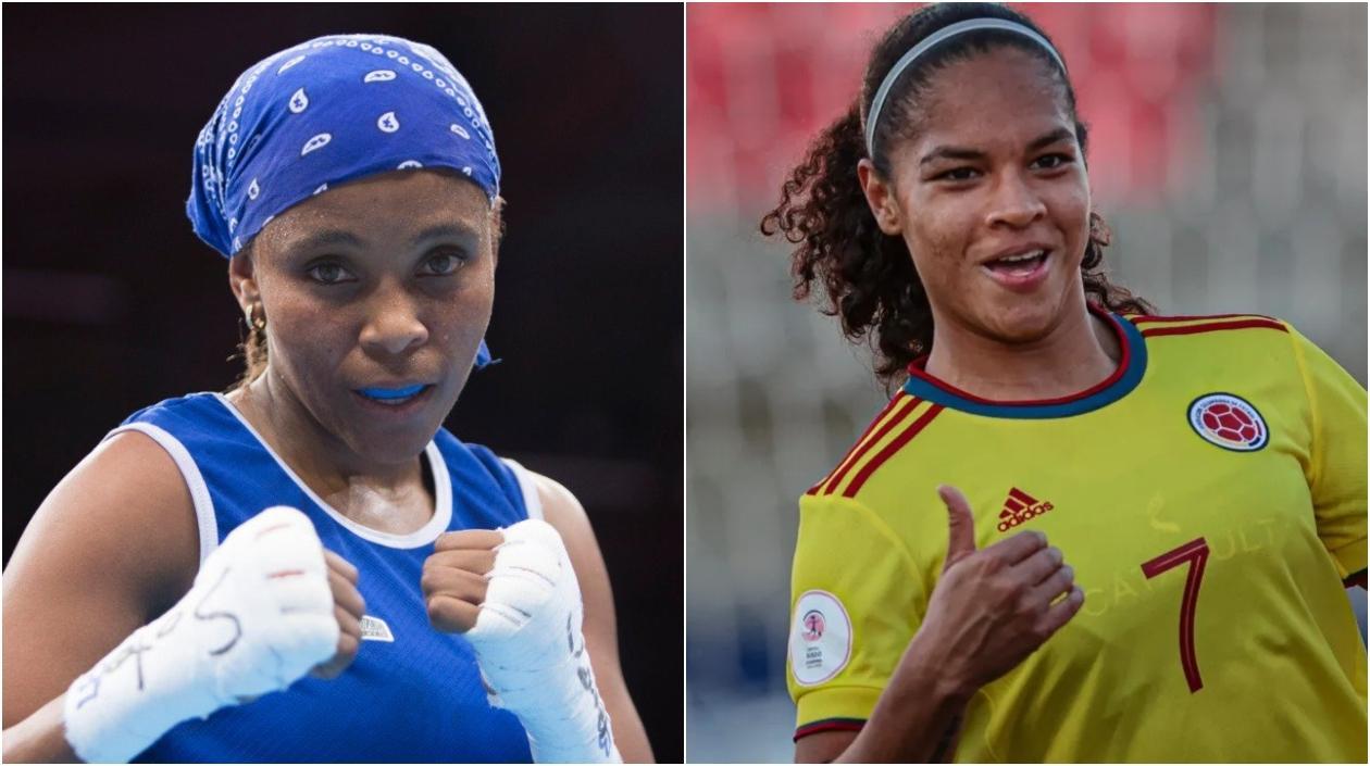 Ingrit Valencia y Gisela Robledo. 