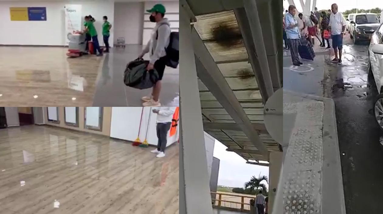 Imágenes de la inundación y las anomalías.