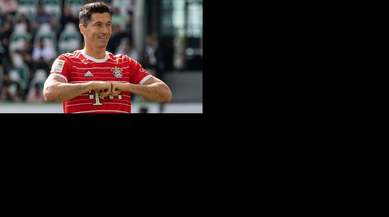 El delantero polaco Robert Lewandowski.
