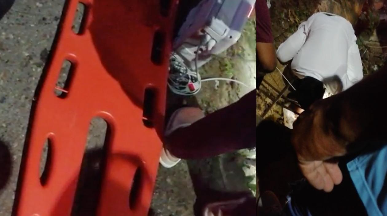 Paramédicos llegaron al lugar del accidente, pero el motociclista murió en el sitio. 