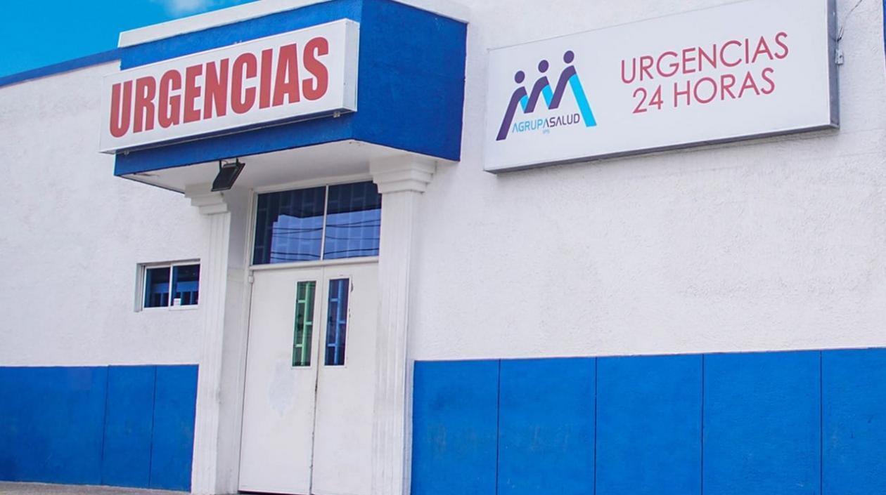 Puesto de Agrupasalud.