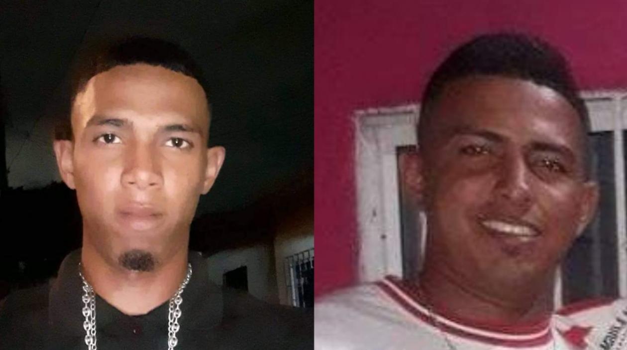José Junior Rivera Silie (occiso) lado izquierdo; y su hermano Pedro Páez, herido.