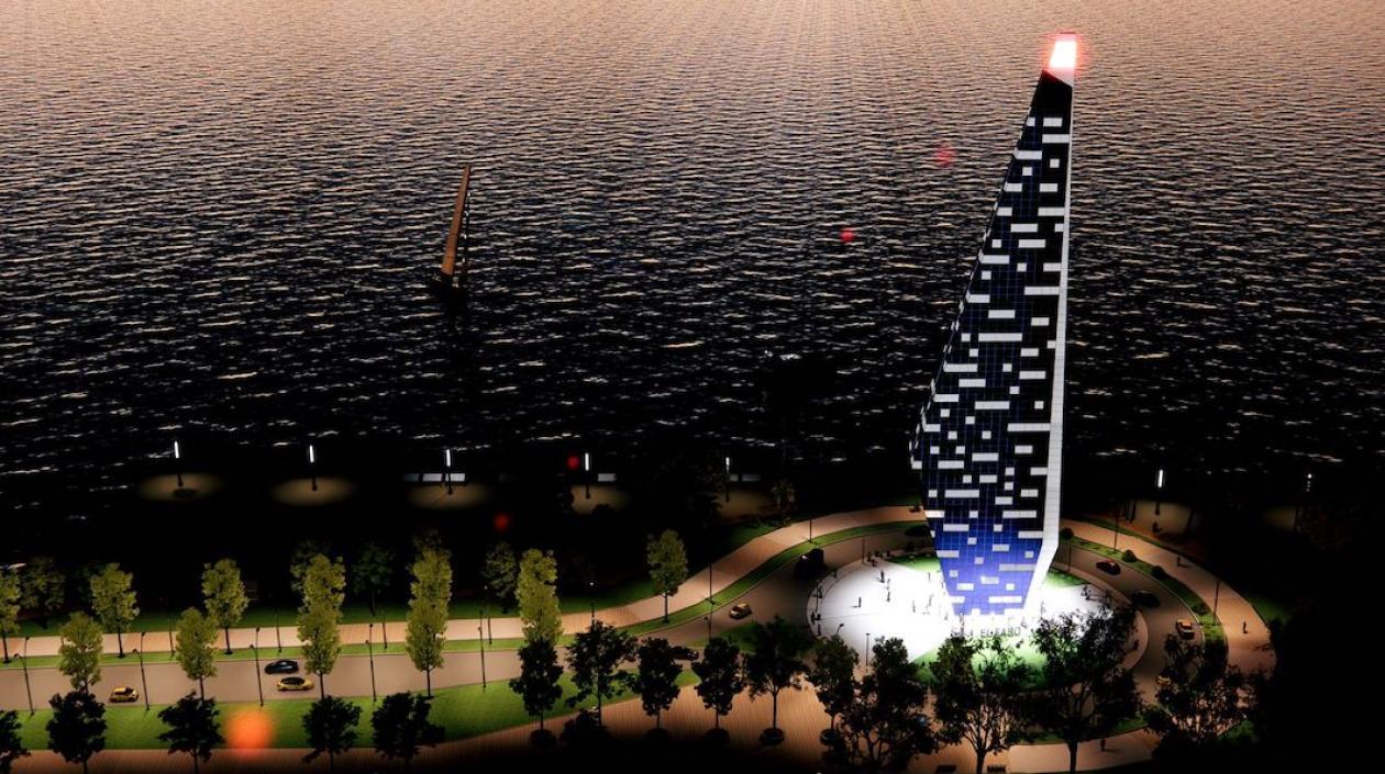 Render del monumento la 'Ventana de Sueños'.