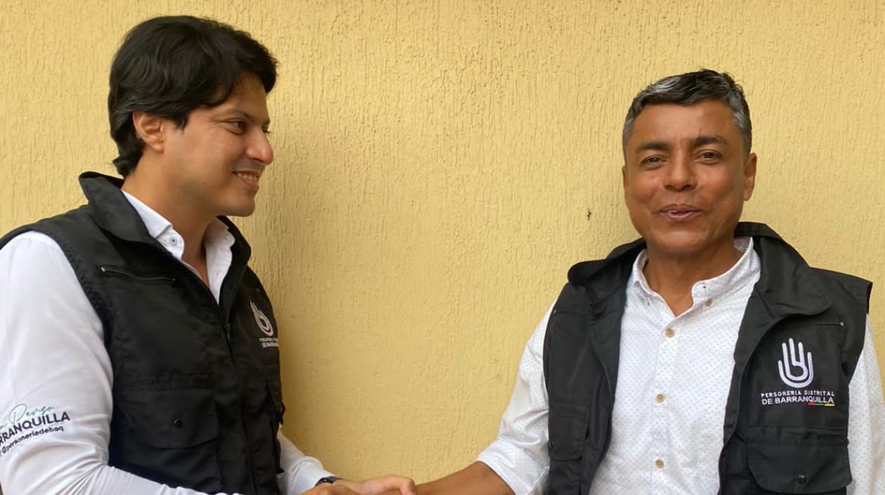 El Personero Distrital, Miguel Alzate y Wilson Llanos.
