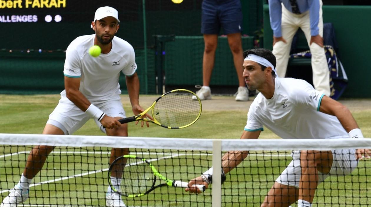 Juan Sebastián Cabal y Robert Farah, tenistas colombianos. 