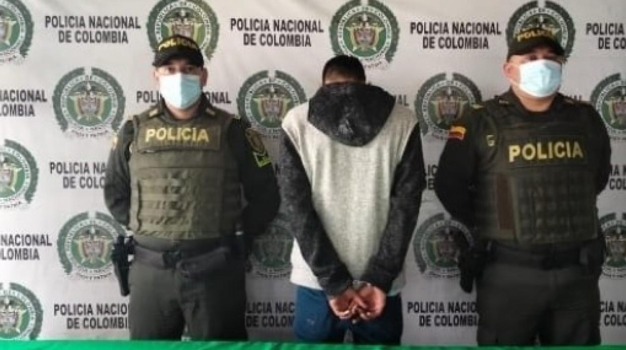 El capturado de 27 años señalado del feminicidio.