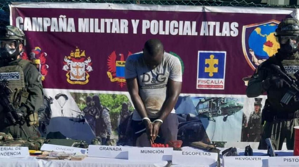 Binley Castro Chillambo, el ‘Señor del Pacífico’, capturado.