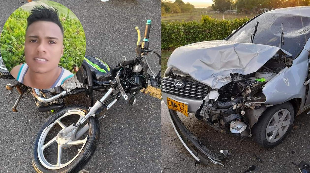 Accidente en vía Sabanalarga -Manatí y Andrés Galindo Coronado quien perdió la vida