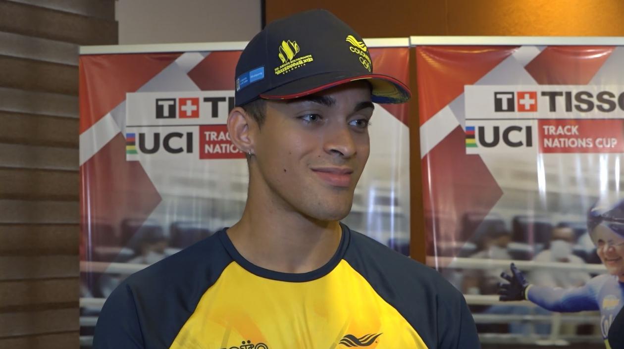 Cristian Ortega, ciclista barranquillero. 