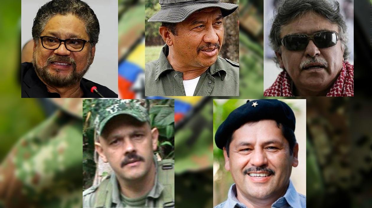 Márquez, Duarte, Santrich, El Paisa, Romaña,