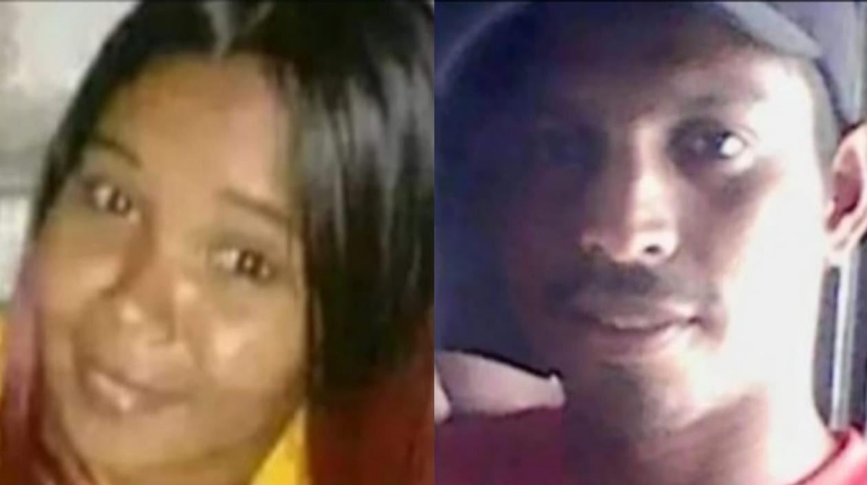 Liceth González, fallecida; Harold Fuentes, herido.