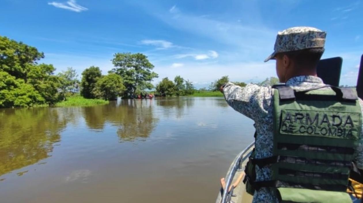 La Armada logró rescatar los dos cuerpos y enviarlos a Magangué.