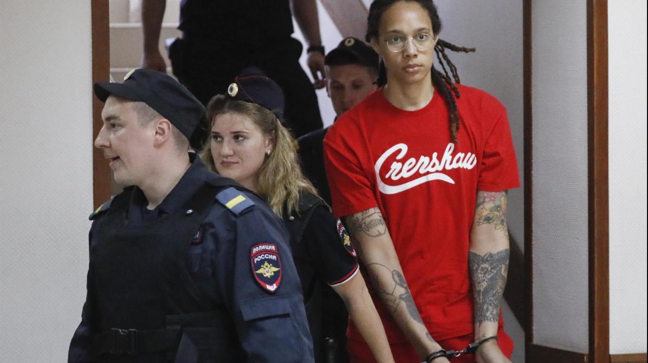 Brittney Griner fue detenida en febrero pasado en Moscú.