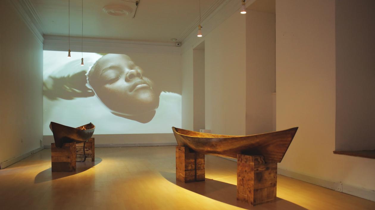 Obra del artista Leonel Vásquez. 