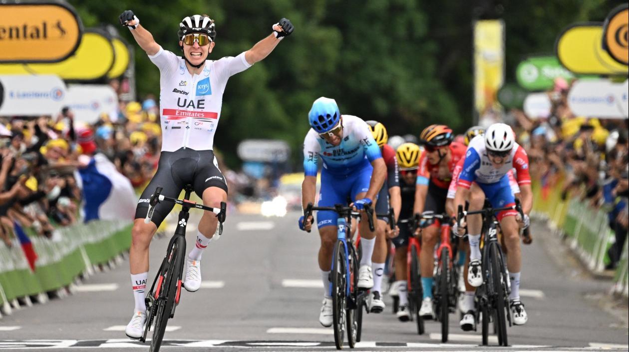 Tadej Pogacar se impone en la sexta etapa. 