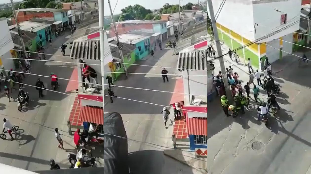 Disturbios en sepelio en Carrizal