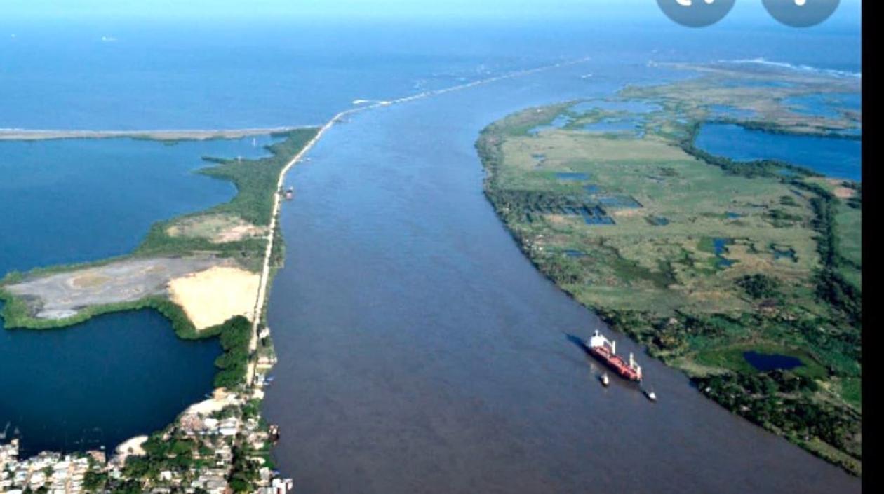 Zona de la emergencia portuaria.