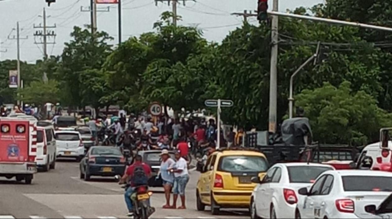 Sector de la prolongación de Murillo, donde se presentó el ataque a bala contra el joven. 