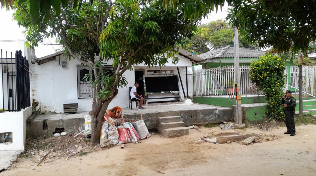Lugar del atentado en El Santuario.
