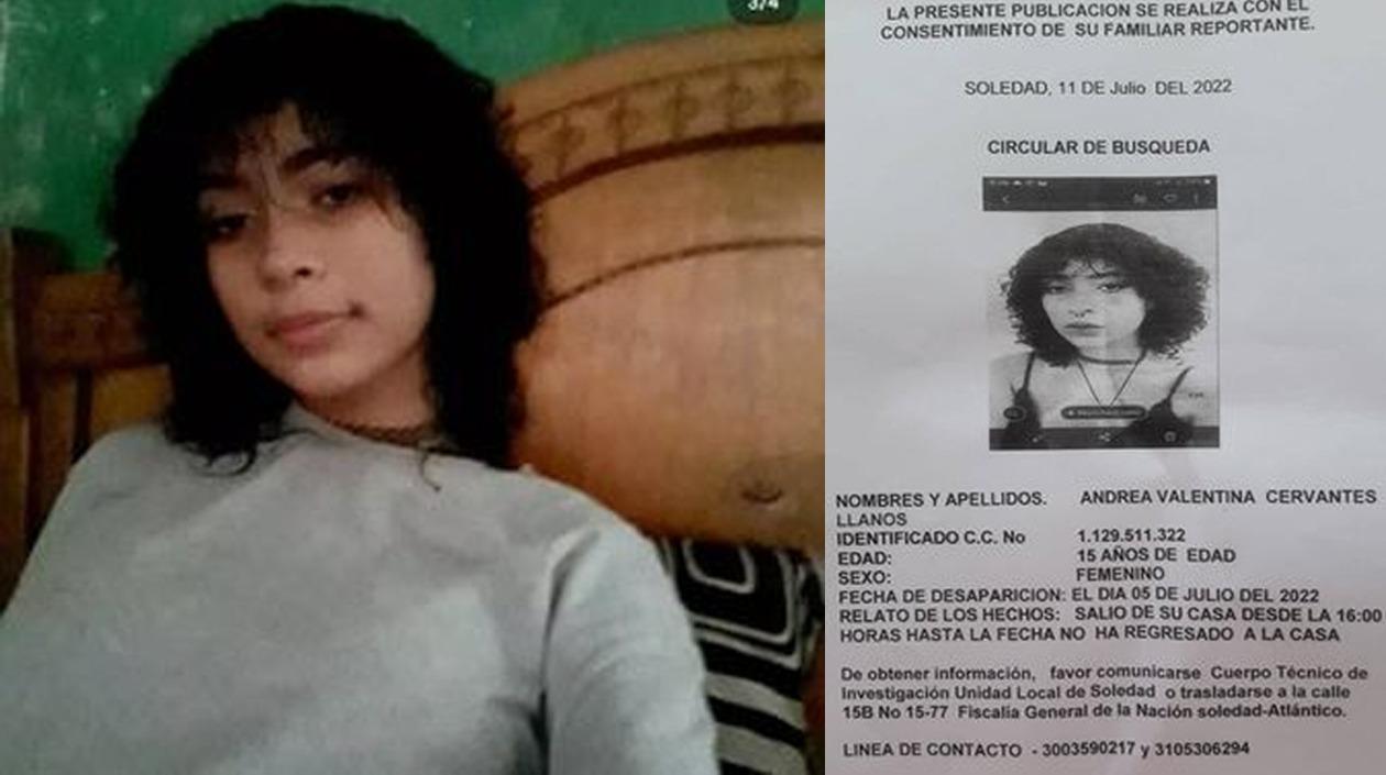 Adolescente desaparecida y la denuncia instaurada en la Fiscalía. 