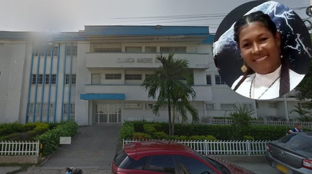 Francia Elena Acosta fue llevada a la Clínica Madre Bernarda. 
