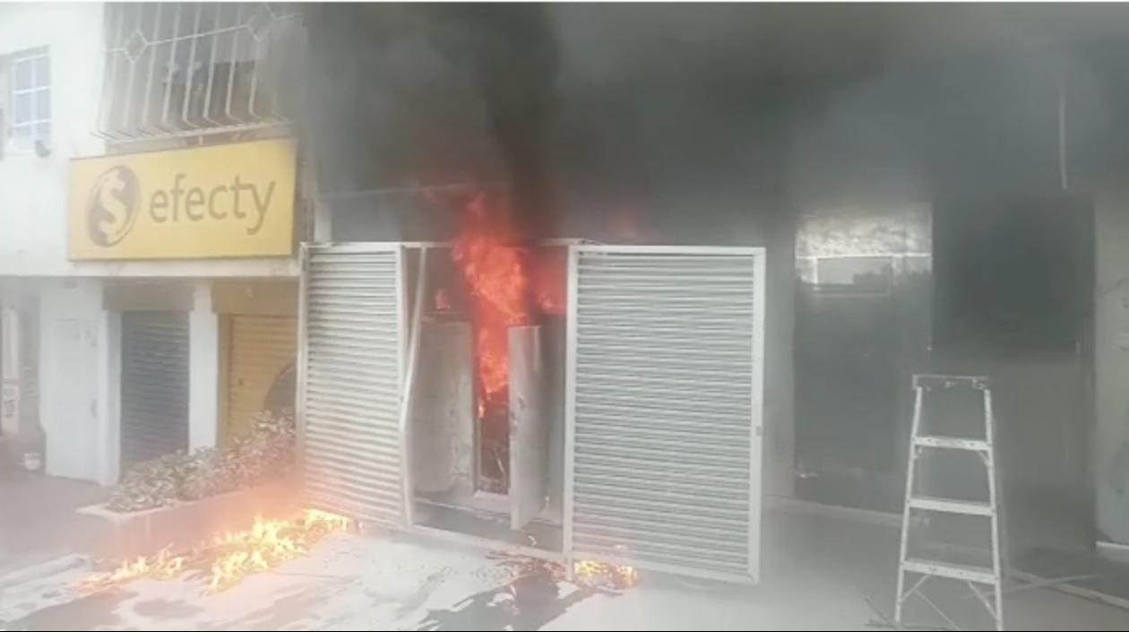 Incendio en hotel de La Circunvalar. 