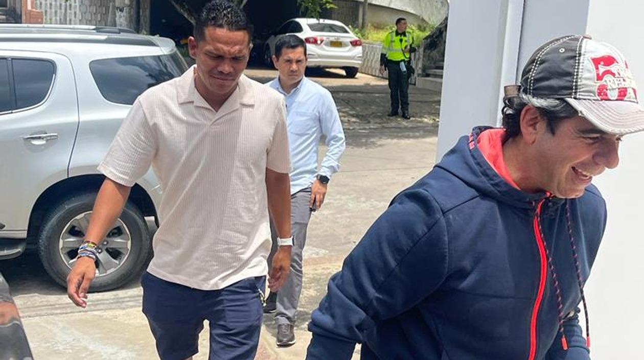 Carlos Bacca reunido con Alejandro Char y Fuad Char. 