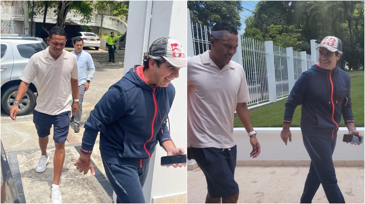 Carlos Bacca con Alejandro Char. 