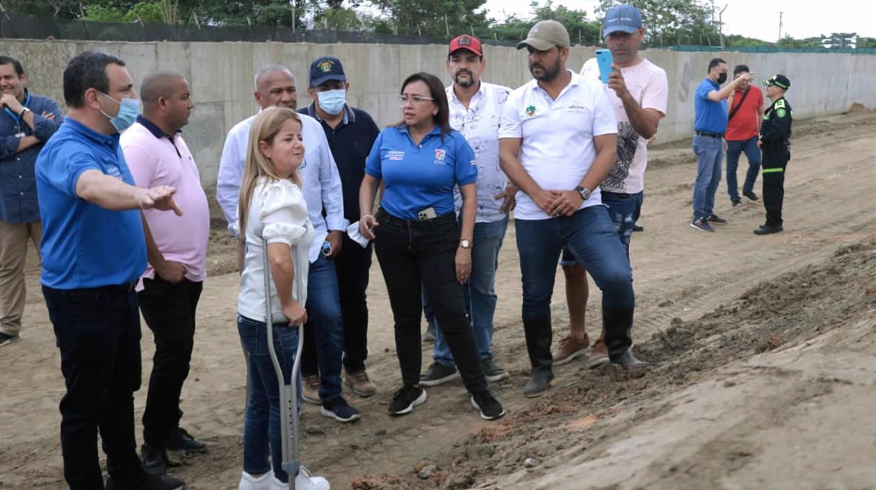 La Gobernadora en el recorrido por el sur del Atlántico