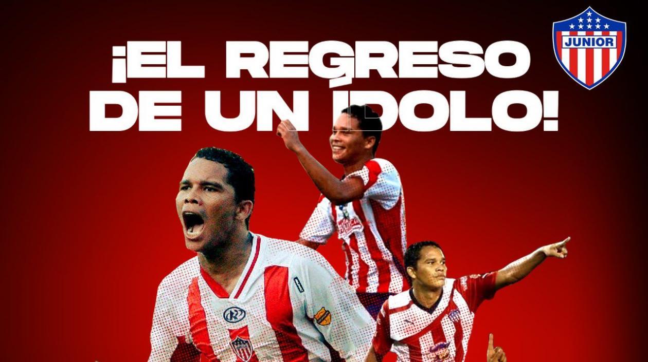 El delantero Porteño Carlos Bacca regresa a casa.