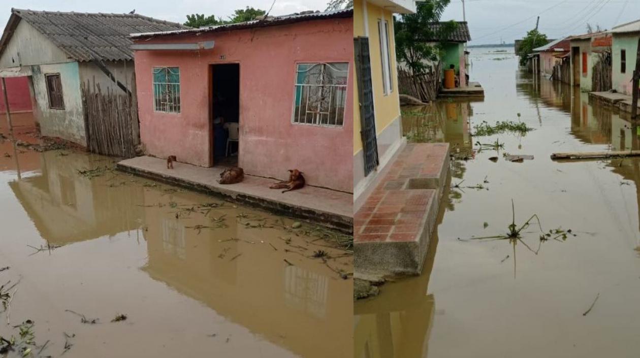 Así se encuentra el corregimiento de Bomba, en el municipio de Pedraza (Magdalena). 