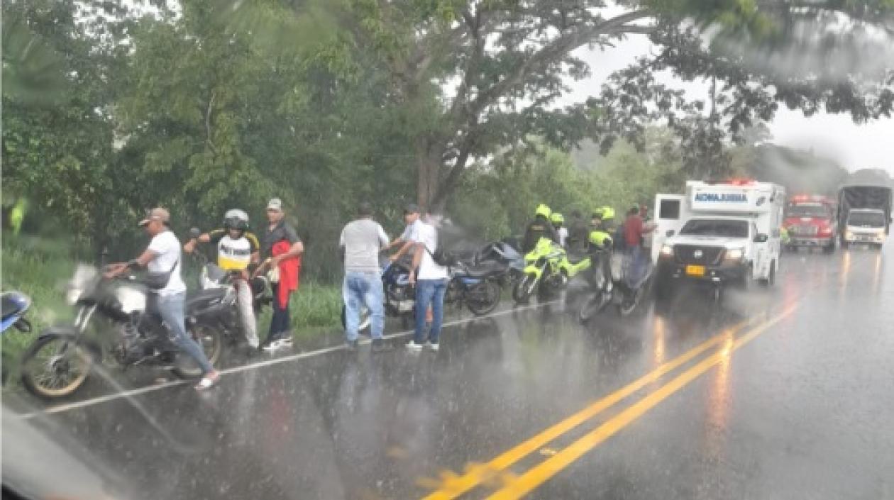 Punto del accidente a la altura del kilómetro 74 de La Cordialidad.