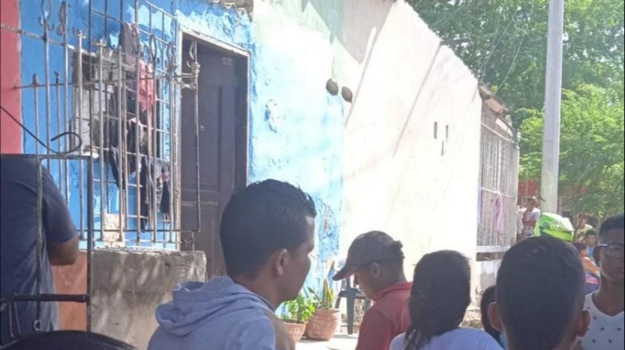 Lugar del doble homicidio en Normandía.