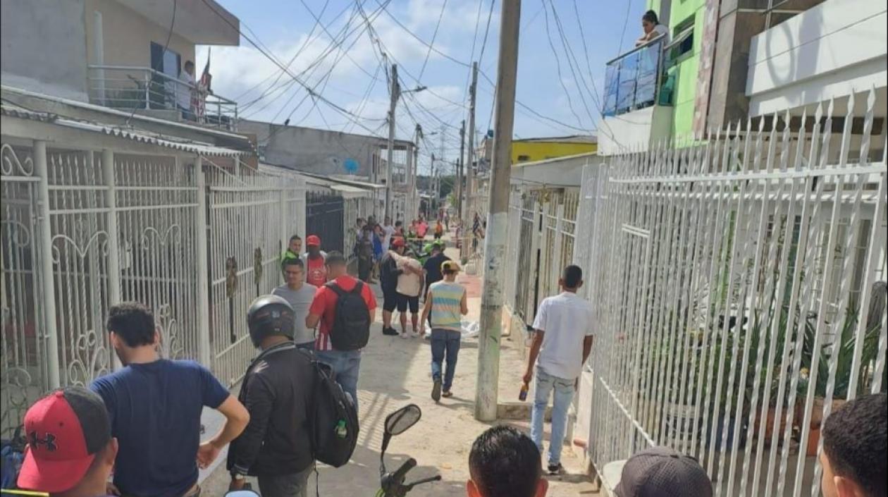 En esta cuadra de Costa Hermosa ocurrió el homicidio.