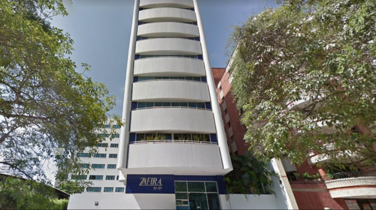 Edificio Zafira, donde ocurrió el robo. 