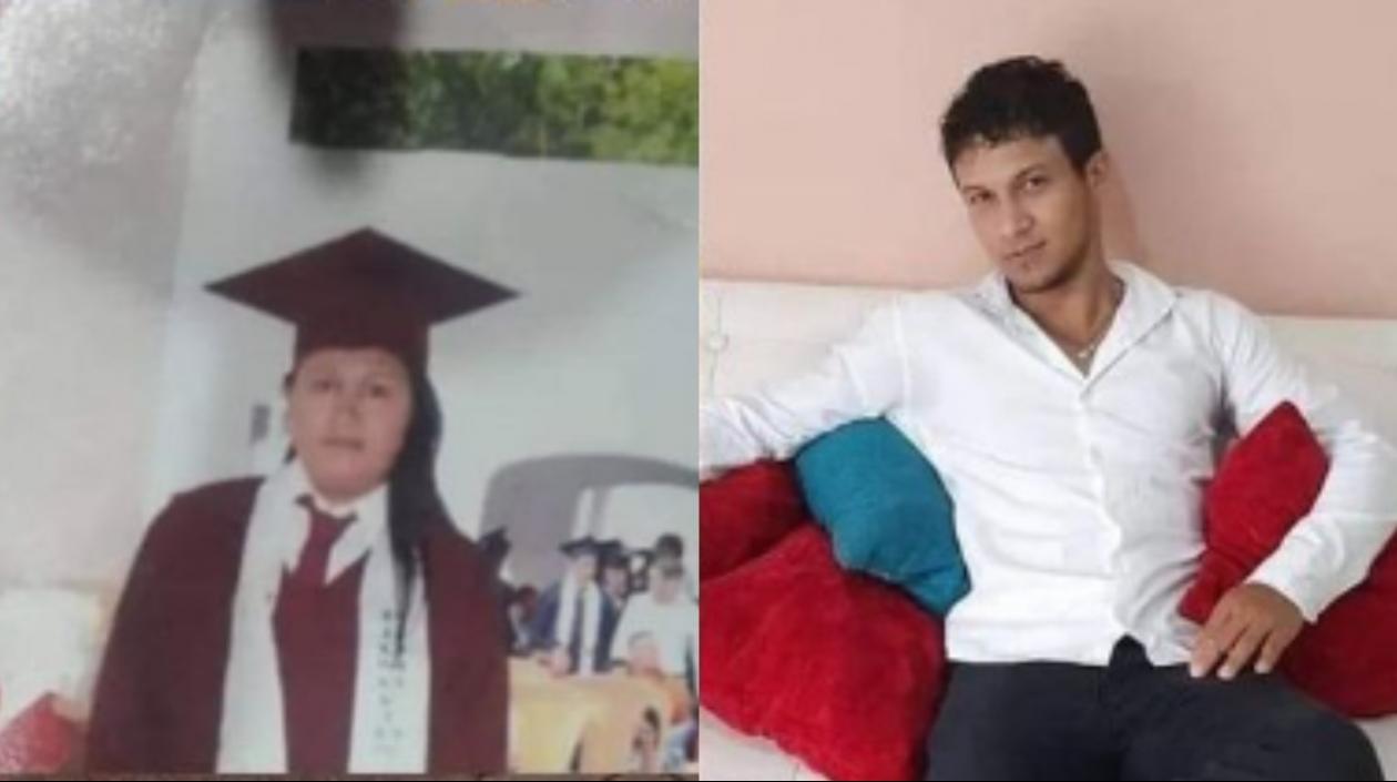 Dayana Marcela Mejía López y Anuar Dayán Orozco Cuello, los dos muertos. 