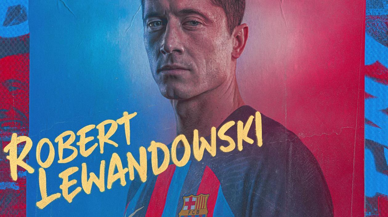 Robert Lewandowski, nuevo jugador del Barcelona. 