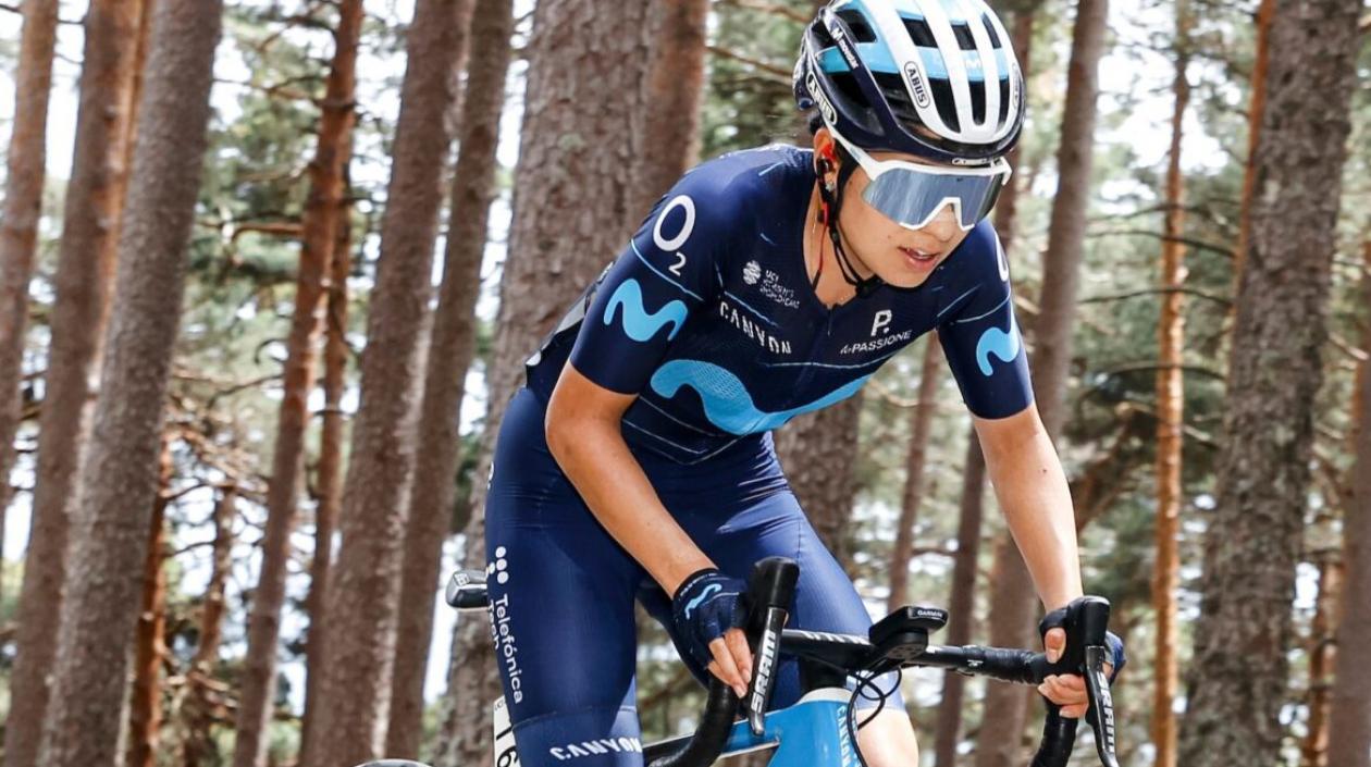Paula Patiño, ciclista colombiana. 
